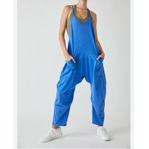 Free People blue hot shot romper jumpsuit